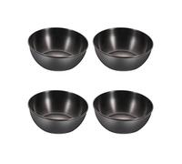 Eabdice 4 Pièces Mini Bols à Trempette en Acier Inoxydable Ronds, Ensemble pour Sauce Soja, Ketchup (Or Foncé)