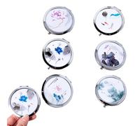 Eabdice 6 Pièces Miroirs de Poche Compacts, Mini miroirs de Poche compacts, Miroir de Maquillage, Convient pour Les Cadeaux d'anniversaire de Mariage