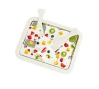 Eabdice Mini Ice Cream Machine, Machine à Crème Glacée Instantanée, Ice Roll Plaque, avec 2 Spatules pour Faire de La Crème Glacée, Machine à Crème Glacée pour Sorbet, Yogourt Glacé, Gelato