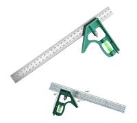 Eabdice Règle Multifonctionnel Adjustable, acier inoxydable Carré Combiné, Équerre Combinée, Peut Marquer avec Précision, Mesurer des Angles, Tracer des Lignes Droites