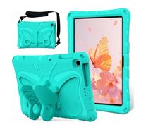 EabHulie Coque Enfant pour Lenovo Tab M10 10,1" 3rd Gen TB-328F 2022 Étui Antichoc Léger en EVA avec Bandoulière et Support Papillon Vert Menthe