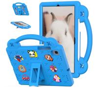 EabHulie Étui de protection antichoc pour tablette Samsung Galaxy Tab A7 10.4 2020/2022 SM-T500/T505/T509 avec poignée et support pour enfants Motif dessin animé Bleu