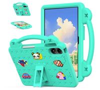 EabHulie Étui de protection léger avec poignée et support pour tablette Blackview Mega 3 2025 12,1" pour enfants Motif dessin animé Vert