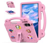 EabHulie Étui de protection léger avec poignée et support pour tablette Blackview Mega 3 2025 12,1" pour enfants Motif dessin animé Rose