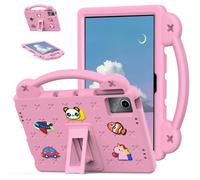 EabHulie Étui de protection pour tablette Doogee T30S/T30 Pro Kids - Motif dessin animé - Léger - Avec poignée et support - Rose