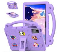 EabHulie Étui de protection pour tablette Doogee T30S/T30 Pro Kids Motif dessin animé léger avec poignée support Violet