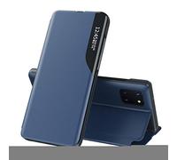 Eabhulie Étui en Cuir PU pour Galaxy Note 10 Lite Coque, Smart View Fenêtre Flip Stand Cover Housse de Protection pour Samsung Galaxy Note 10 Lite Bleu
