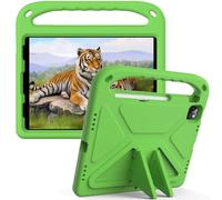 Eabhulie Étui pour iPad Pro 12.9 6th/5th/4th/3rd 2022/2021/2020/2018 Coque de Protection pour Enfant, Housse Légère et Antichoc en EVA avec Poignée et Support Vert