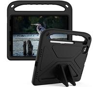 Eabhulie Étui pour iPad Pro 12.9 6th/5th/4th/3rd 2022/2021/2020/2018 Coque de Protection pour Enfant, Housse Légère et Antichoc en EVA avec Poignée et Support Noir