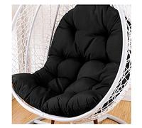EABKLPQRS Coussin pour Fauteuil « Egg Hammock », Hanging Egg Chair Cushion Waterproof Sun Resistant Indoor Outdoor Multicolor(Black)