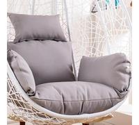 EABKLPQRS Coussin pour Fauteuil « Egg Hammock », Replacement Cushion for Swing Egg Chair Headrest Pillow Multicolor 2 Types(Light Gray,with Cotton)