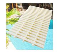 EABKLPQRS Couvercle de Grille de Drainage pour Piscine, Grille de vidange tranchée à 3 Trous en ABS, épissable for piscines, Plusieurs Tailles, 1 25 pièces(30x100cm/11.82x39.38in,22PCS)