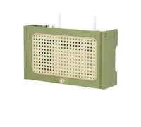 EABKLPQRS Meuble de Rangement pour routeur en Bois, Rattan Wall Mounted Router Storage Cabinet Multicolor 40-80cm(Green,40cm)