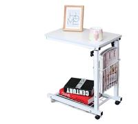 EABKLPQRS Table à Plateau réglable en Hauteur, Table de lit roulante, Bureau d'ordinateur Portable réglable 30kg, Multicolore, Hauteur 56-76cm(D)