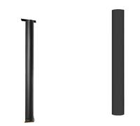 EABKLPQRS Tapis de Protection pour Basket-Ball, Housse pour Poteau enveloppe la Couverture de Colonne for Les colonnes sous-Sol Cerceau Basket-Ball Noir 4-6 Pieds 2 ''-10''(H 4 Ft,Dia 6'')