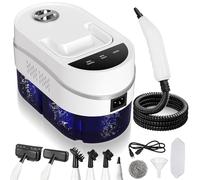 EABOSON Nettoyeur à vapeur, chauffage 15 secondes, mode repassage ou nettoyage, réservoir de 1,2 l, cuiseur vapeur portable naturel avec 8 accessoires et écran tactile, pour la maison, la voiture, le