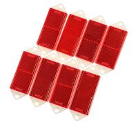 Eacalyc 8 x Catadioptres Rectangulaire Rouge, Catadioptres Remorque Rectangulaire Arrière Réflecteur de Sécurité à Visser pour Remorque Caravane Camion