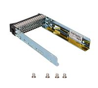 Eacam 2,5 Pouces SAS Server Hard Disk Tray pour X3850 X6 X3650 ST550 SR550 SR650 SR850 M5, Opérateur de Disque Dur Noir ABS Silver, 4 Vis Inclus, Serveur Universel avec stabilité