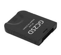 Eacam Adaptateur de Carte de Stockage Micro Premium GC2SD, Plug and Joue Portable Professional Game Console Memory Memory Card Reader pour Wii, Prend en Charge 512 Go avec Swiss, Xeno, (Noir)