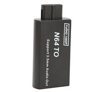 Eacam Adaptateur D'Interface Multimédia N64 vers HD, Convertisseur de Jeu Vidéo 1080P avec Interface Sonore 3,5 Mm, Prise en Charge PAL NTSC, Plug and Play, Aucune Alimentation