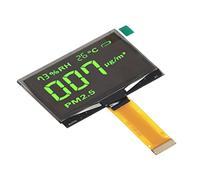 Eacam Affichage LCD à Diodes à émission de Lumière Organique, Module D'écran Transparent 2,42 Pouces 128x64 Résolution 24 Pouces avec Composants électroniques (Affichage Vert)