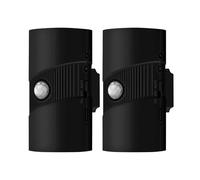 Eacam Applique Murale Magnétique avec Détecteur de Mouvement, Veilleuse, 3 Températures de Couleur, Lumières LED à Double Tête, Niveaux luminosité, Batterie 1500 MAh, Rechargea (Paquet 2)