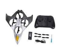 Eacam Avion Planeur RC Avion télécommandé [Espace réservé] Jouet 2,4 G Maintien D'altitude Mode sans Tête Retour à Une Touche avec Batterie 410 MAh Hélices de Rechange pour (Noire)