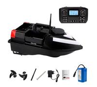 Eacam Batterie Rechargeable de Grande capacité, Bateau-appât de Pêche GPS, capacité Charge 2 Kg pour Une Nidification à Point Fixe à volonté, ABS Résistant l'usure, (Prise UE 5200mAh)