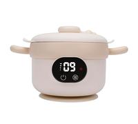 Eacam Bol Chauffant électrique pour Aliments pour Bébés, Chauffe-plats, Bol D'alimentation Nourrissons, Contrôle Intelligent de la Température, Température Constante, Cha (Lait Abricot)