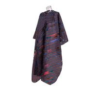 Eacam Cape de Coiffure Noire Imperméable, Douce pour la Peau, Lisse et Respirante, Taille Unique avec Sangle de Cou élastique pour Teinture Capillaire avec Permanente