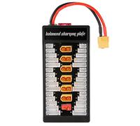Eacam Carte Adaptatrice de Charge Parallèle pour Batteries LiPo 2-6S avec Prise TX60 et Plaque D'équilibrage pour Imax B6 B6AC ; Gain de Temps Charge, évitez Remplacer Les B