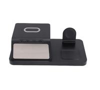 Eacam Chargeur sans Fil Réveil Station de Charge Rapide Téléphone Montre écouteurs Multifonctionnel Horloge de Bureau
