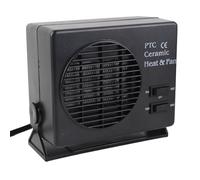 Eacam Chauffage de Voiture Portable en Céramique 12 V 300 W, Ventilateur et Dégivreur pour le Chauffage du Véhicule, Vous Garde au Chaud en Hiver et au Frais en été, Support de