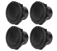 Eacam Déflecteur D'aération de Tableau de Bord, Grille AC de Toit de Voiture, Garniture de Sortie AC pour Camping-car, Bus, Yachts avec un Style de Bouton, Noir