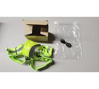 Eacam Gilet Réfléchissant LED, Lumières de sécurité, Haute visibilité, étanche, Rechargeable, pour la Course de Nuit, Le Cyclisme, la Randonnée, Marche du Chien, Vert