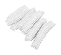 Eacam Housses D'oreillettes Jetables Extensibles, 100 Pièces, Protections D'hygiène pour Hôpitaux, Cafés Internet, Bibliothèques, Tissu Non tissé, 11cm (Blanche)