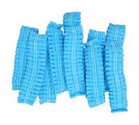 Eacam Housses D'oreillettes Jetables Extensibles, 100 Pièces, Protections D'hygiène pour Hôpitaux, Cafés Internet, Bibliothèques, Tissu Non tissé, 11cm (Bleue)