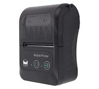 Eacam Imprimante de Billets Thermiques de 58 Mm Mini, Vitesse D' 80 Mm/S, Résolution 203dpi, BT & USB pour iOS, Portable avec Une Batterie de 1500 MAh, Idéal pour Les Marchés,