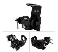 Eacam Kit de Support D'antenne Mobile, Support en Acier Inoxydable pour L'émetteur-récepteur Radio Bidirectionnel de Voiture, Rotation Complète, 4 Vis, Flexible dans Les Emplacements