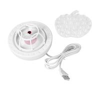 Eacam Lave-Vaisselle USB Lave-Vaisselle à Ultrasons Portable Mini Machine à Laver la Eau Haute Pression 15 Minutes Arrêt Automatique Prise USB Léger IP67 pour une Utilisation (Rouge)