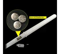 Eacam LED Cônes de Guimauve, Bâtons Incandescents pour Machine à Barbe à Papa Bâtons Lumineux avec 7 Couleurs et 2 Modes de Clignotant, Poignée en Forme de V Antidérapante, en (Blanc)