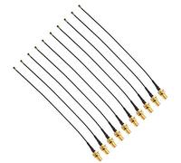 Eacam Lot de 10 Câbles Adaptateurs RF Pigtail IPEX vers SMA K/U.FL, Câble de Raccordement de 15 Cm, en Laiton de Haute qualité pour Module de Reconnaissance Faciale, adapté à la