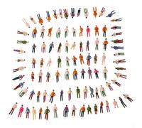 Eacam Lot de 100 Figurines Peintes à L'échelle OO 1:75 pour Passagers de , Parc, Rue, Parfaites pour Les Modèles D'aménagement et de Paysage, pour Jouets pour bébé