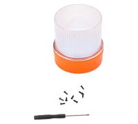 Eacam Lumières Stroboscopiques D'urgence pour Véhicules, Balise de Circulation LED V16 avec Support de Toit magnétisé, Voyant D'avertissement Portable pour Voiture Moto, Haute vis (Jaune Blanc)