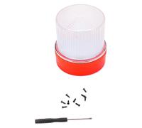 Eacam Lumières Stroboscopiques D'urgence pour Véhicules, Balise de Circulation LED V16 avec Support de Toit magnétisé, Voyant D'avertissement Portable pour Voiture Moto, Haute vis (Rouge Blanc)