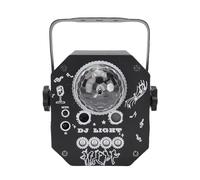 Eacam Mini Lumière de Fête Disco 4 en 1, Lumière de Scène avec 96 Motifs, Stroboscope LED RGB, DJ KTV Bar, Club Danse Mariage (USB 5V Taille mini)