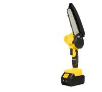 Eacam Mini Tronçonneuse, 6 Pouces sans Fil 20 V 3,0 Ah Rechargeable | Construction en Plastique et en Métal, Taille D'arbres, Utilisation dans le Jardin, Batterie 20 V, Chaînes Universelles,