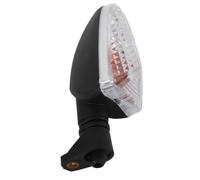 Eacam Motorcycle Turn Signal Light Indicator Lampe de Clignotant, Matériau ABS Premium, Performances Stables, économie D'énergie, Installation Facile, Remplacement de la Modernisation (Blanc noir)