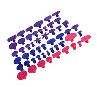 Eacam Onglets D'extraction de Débosselage de Voiture, 52 Pièces, Languettes de Traction de Différentes Formes pour le Débosselage, Compatibles avec le Marteau à Barre en T, évite les