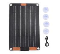 Eacam Panneau Solaire 30 W 5 V 3 A Double Face pour Production D'énergie, Ultra Fin, Imperméable à L'eau, Charge Rapide, Idéal pour L'électronique Téléphonique avec des Solutions